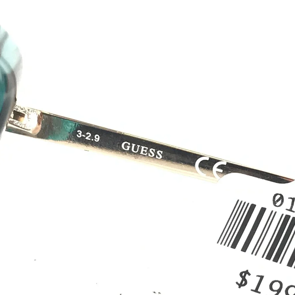 Guess Eyeglasses Frames GU2799 095 Black Blue Gold Round Full Rim 52-16-140